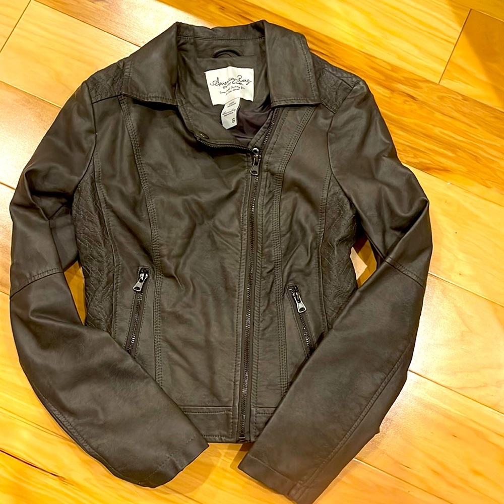 Faux leather jacket